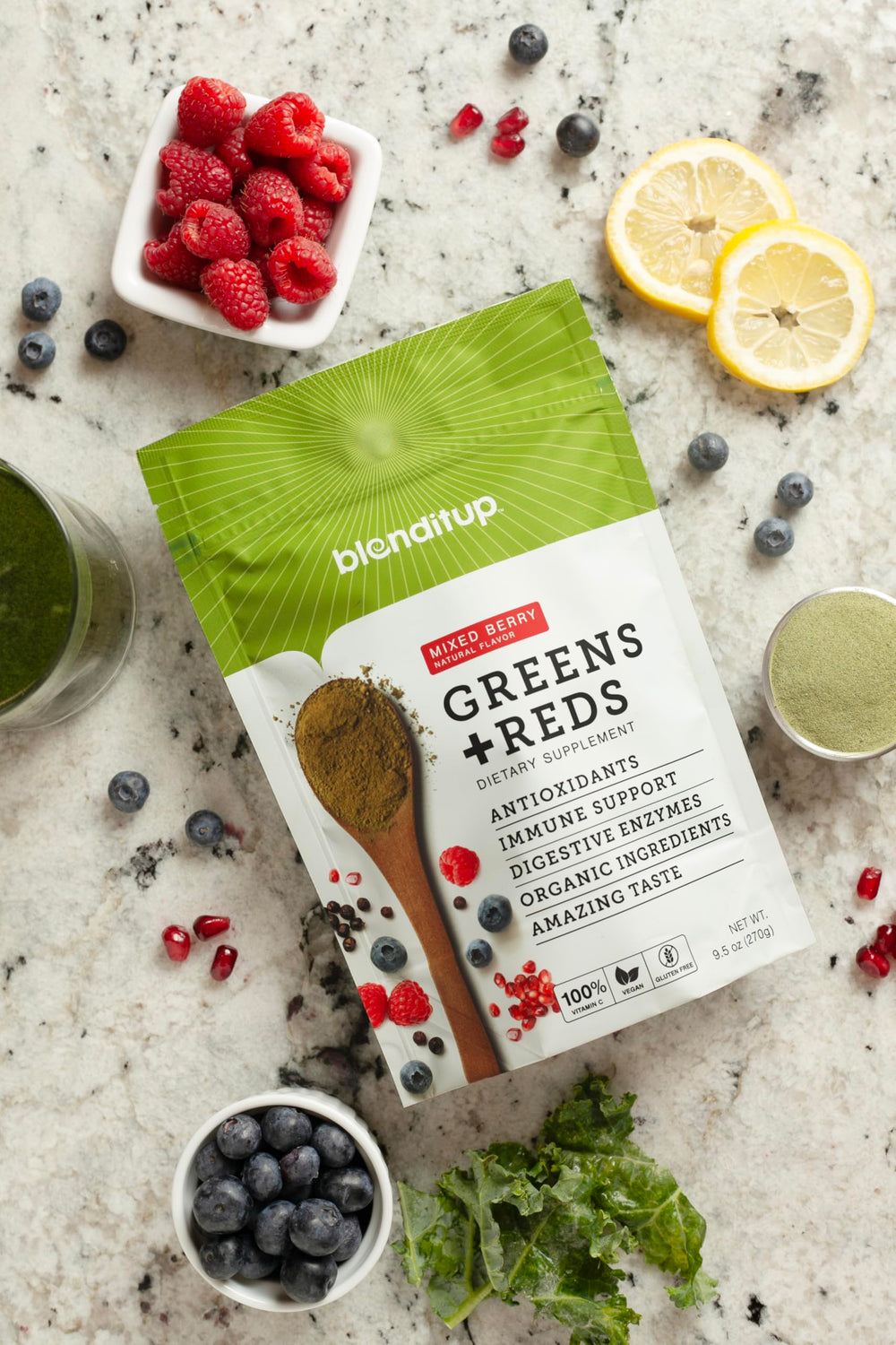 Herbs and botanicals illustrating immune support