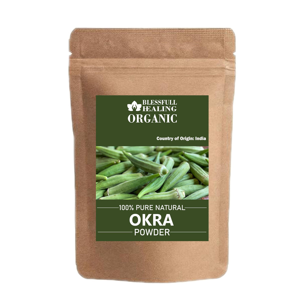 Blessfull Healing Organic Okra Powder 200g front view