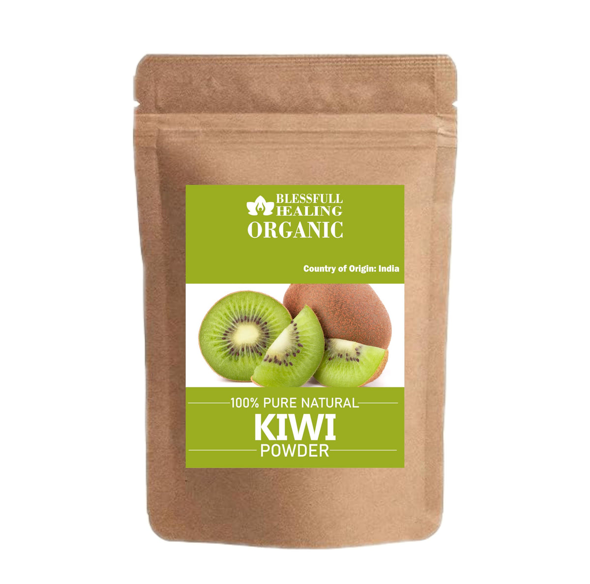 Blessfull Healing Organic Kiwi Powder 300g jar front