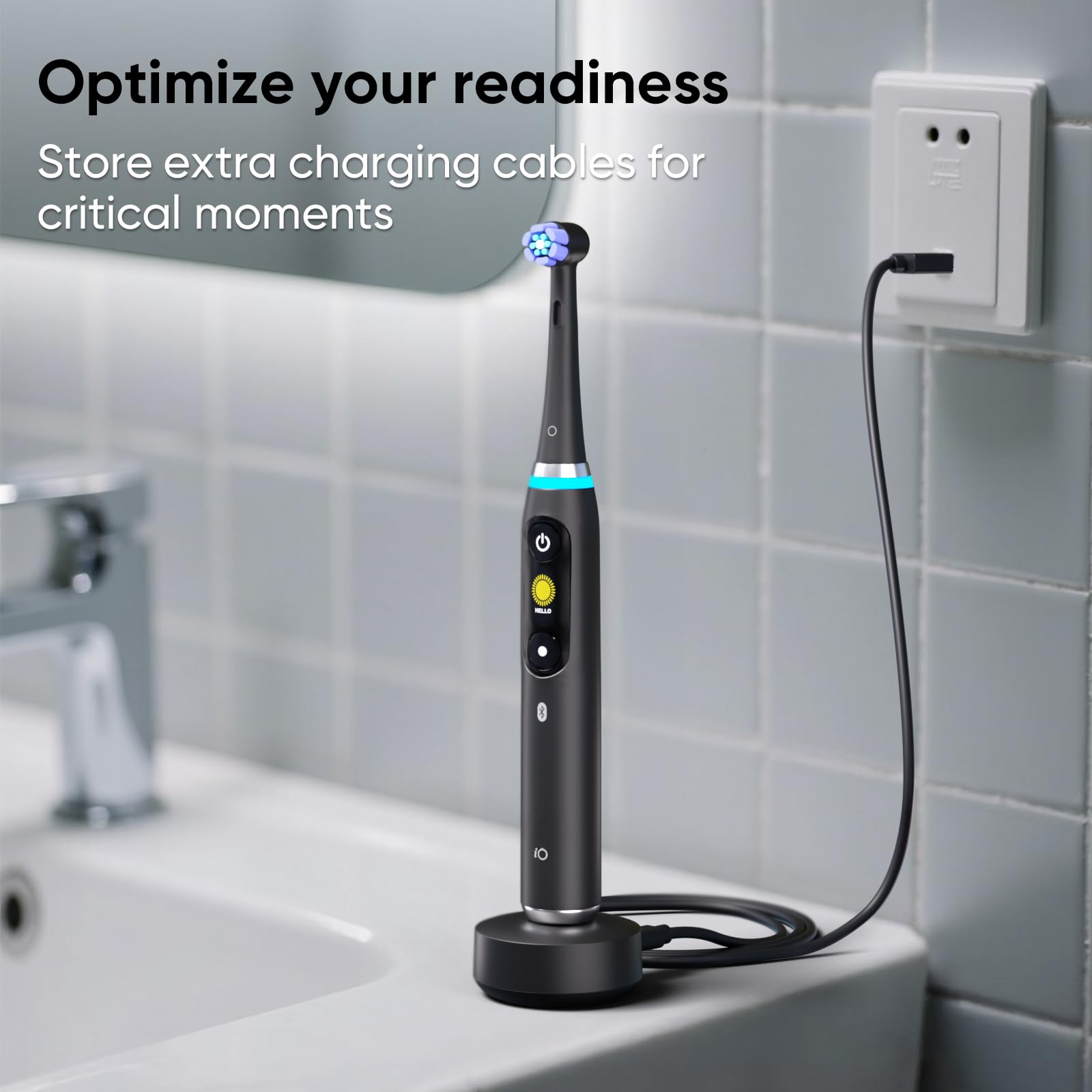 Includes charging dock and two charging cables