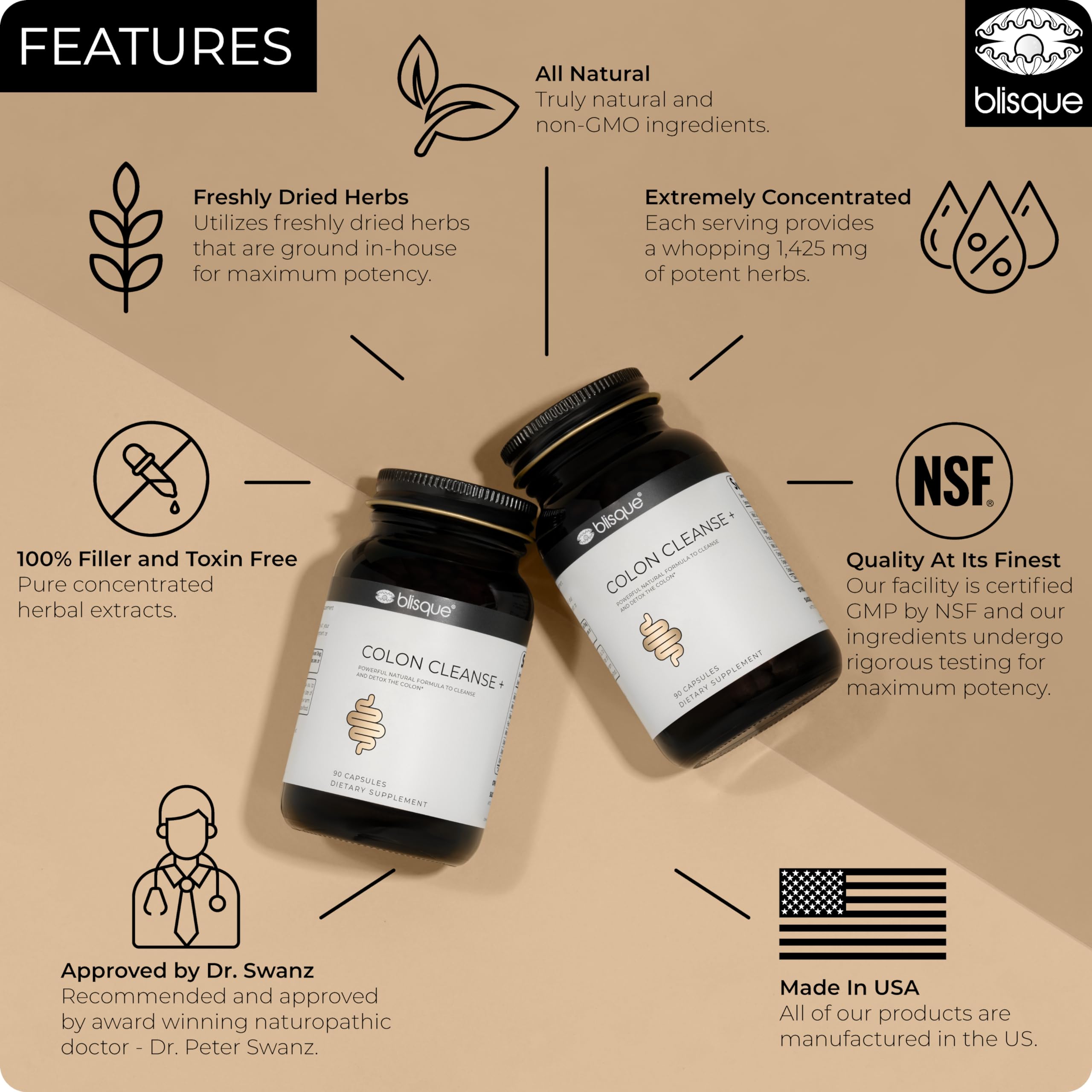 Herbal ingredients including cascara sagrada for colon health