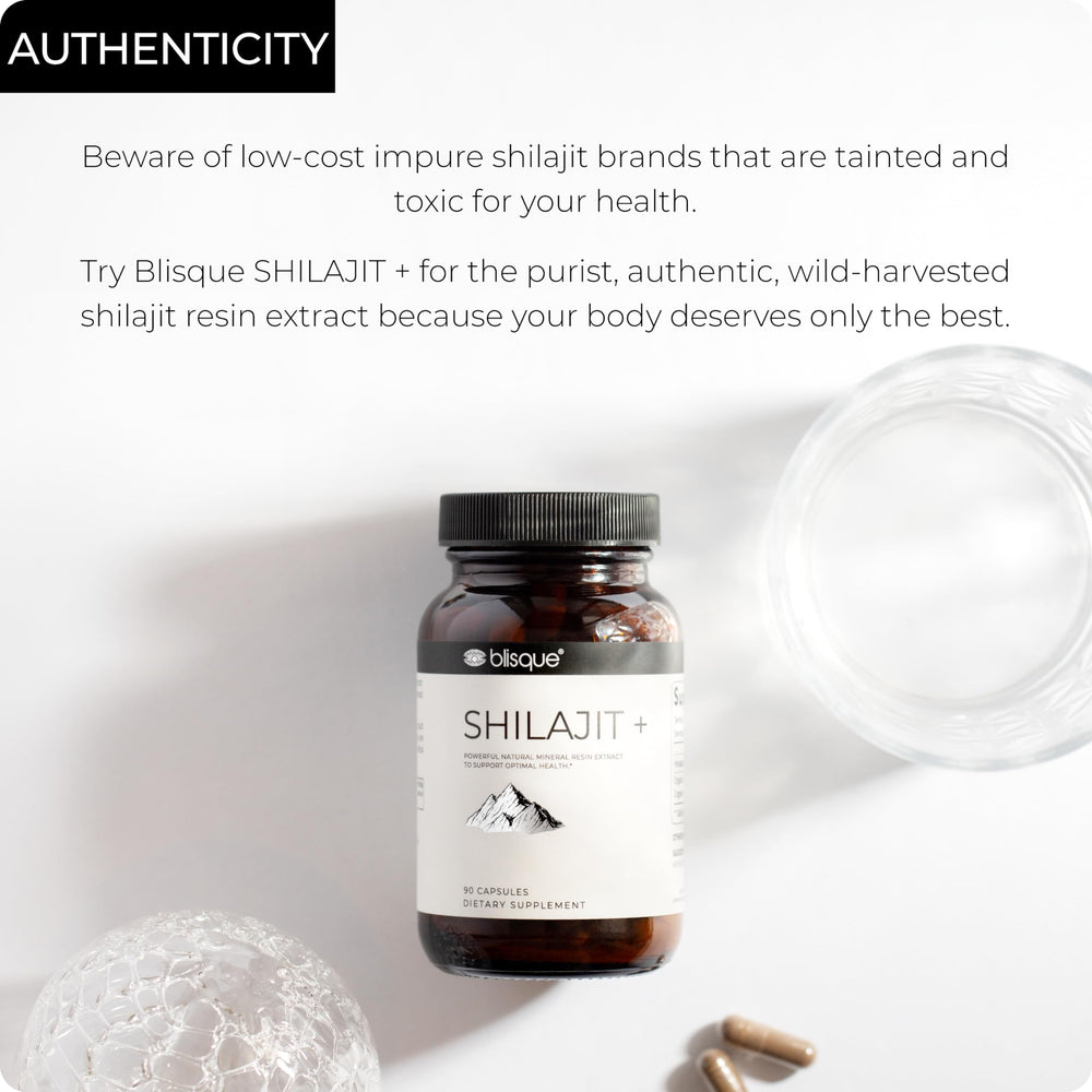 Daily use Blisque Shilajit capsules concept