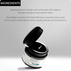 Shilajit resin with ginger extract element