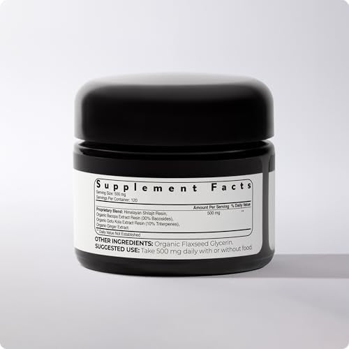 60g Blisque Shilajit Resin bottle with scoop