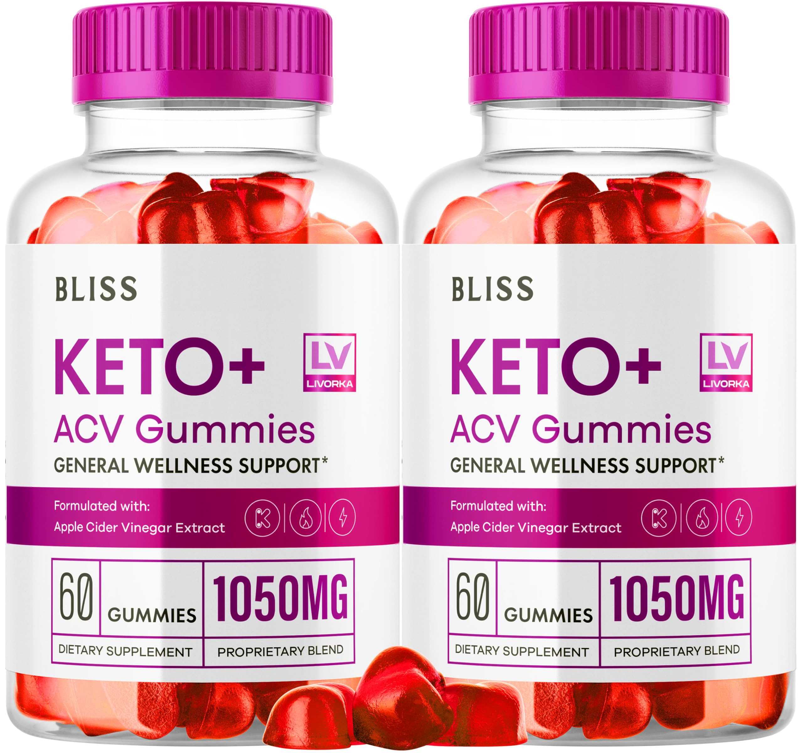 Bliss Keto ACV Gummies 2-pack bottle image