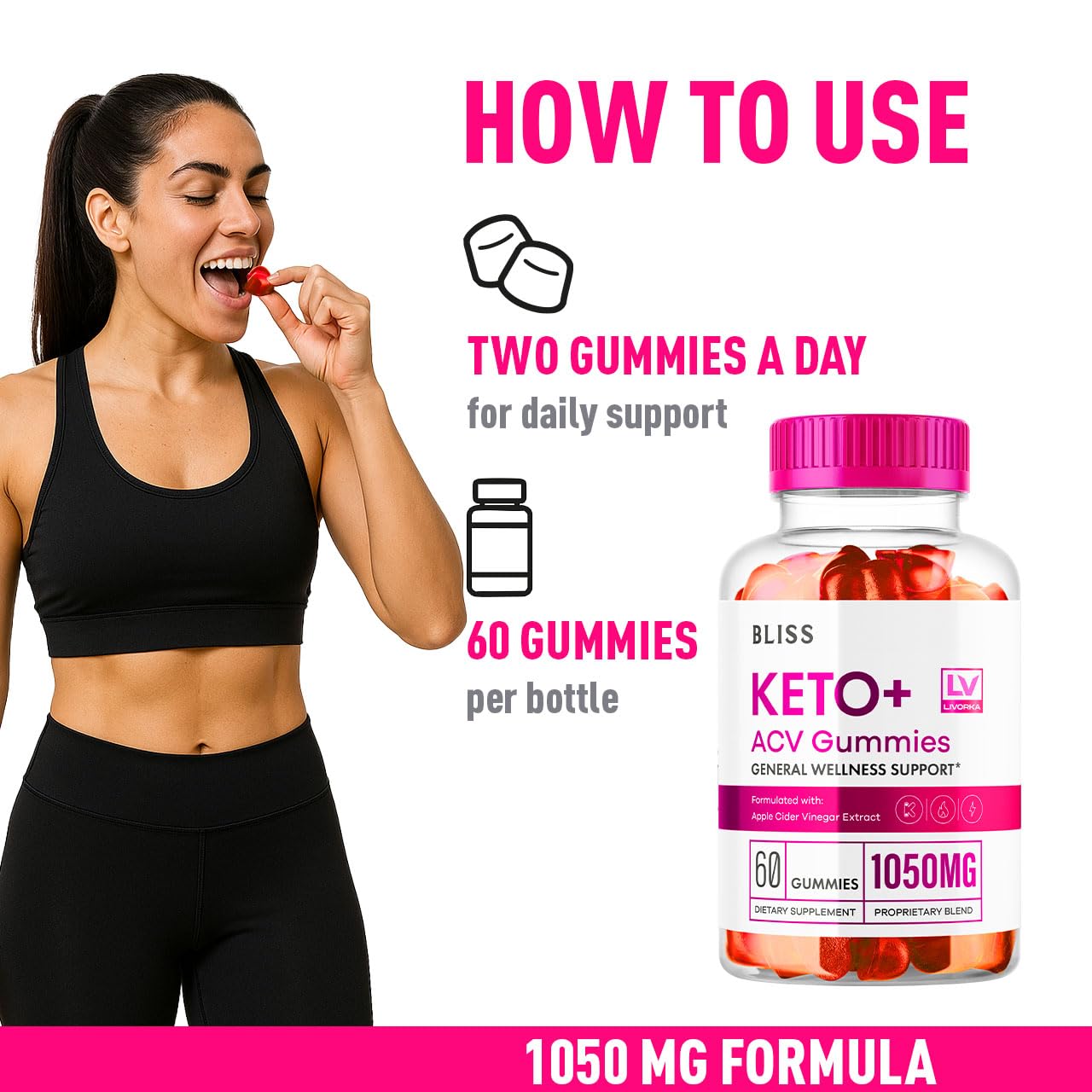 Bliss Keto Plus ACV Gummy product shot