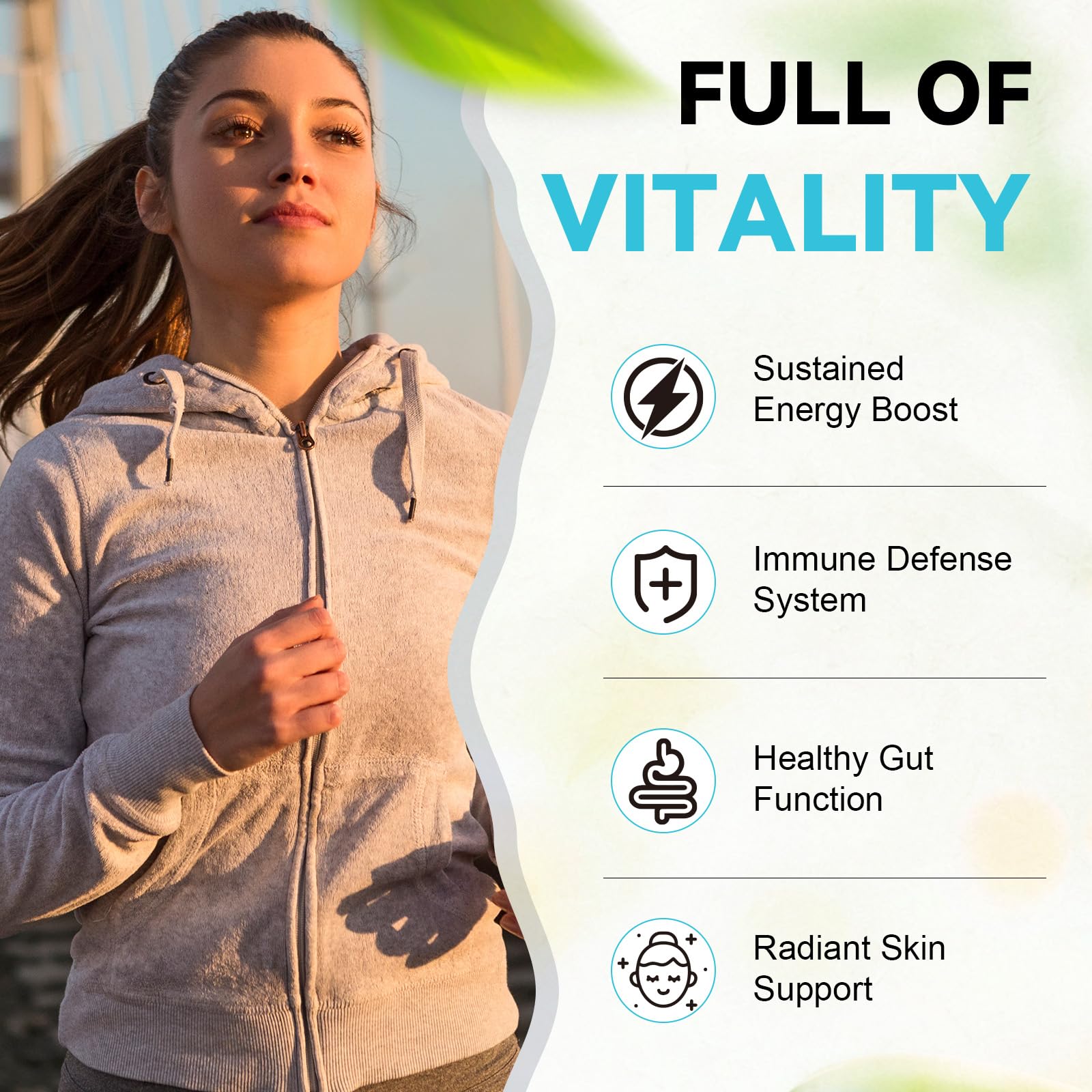 Concept image of bloating relief and improved digestion