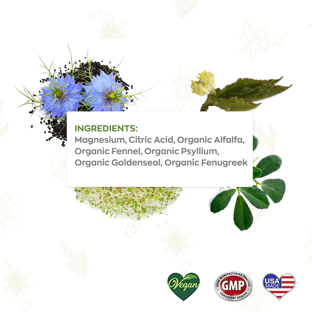 Graphic representing reduced bloating and better digestion