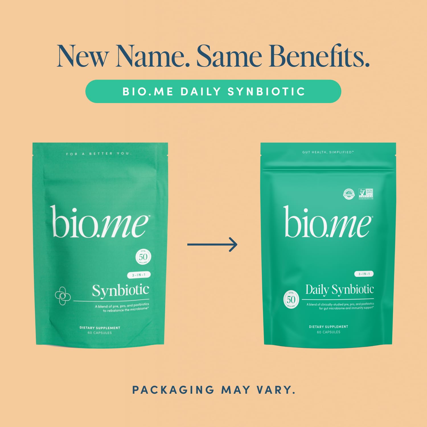 Product with bloating relief and digestive health theme