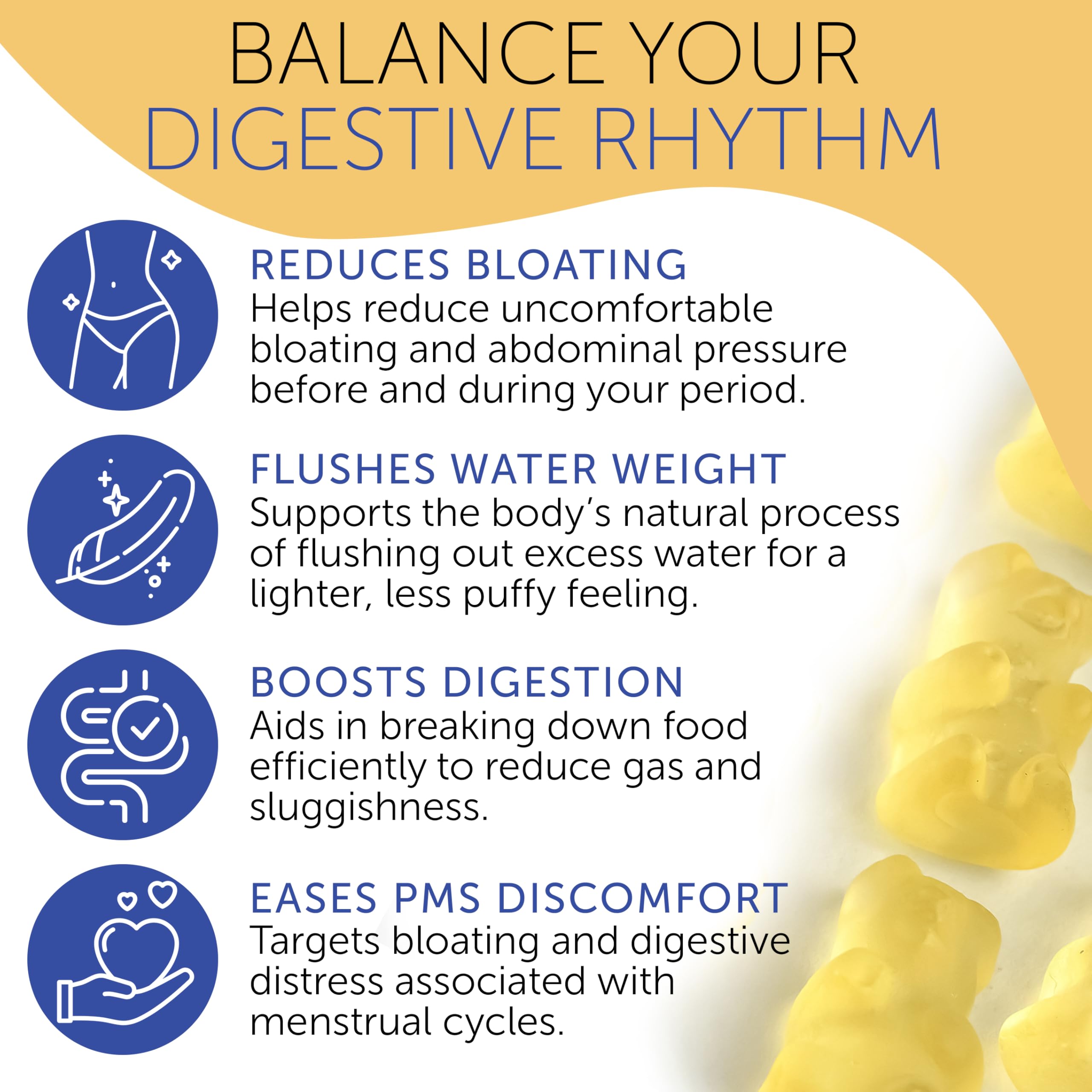 Gummies designed for hormonal cycle daily support