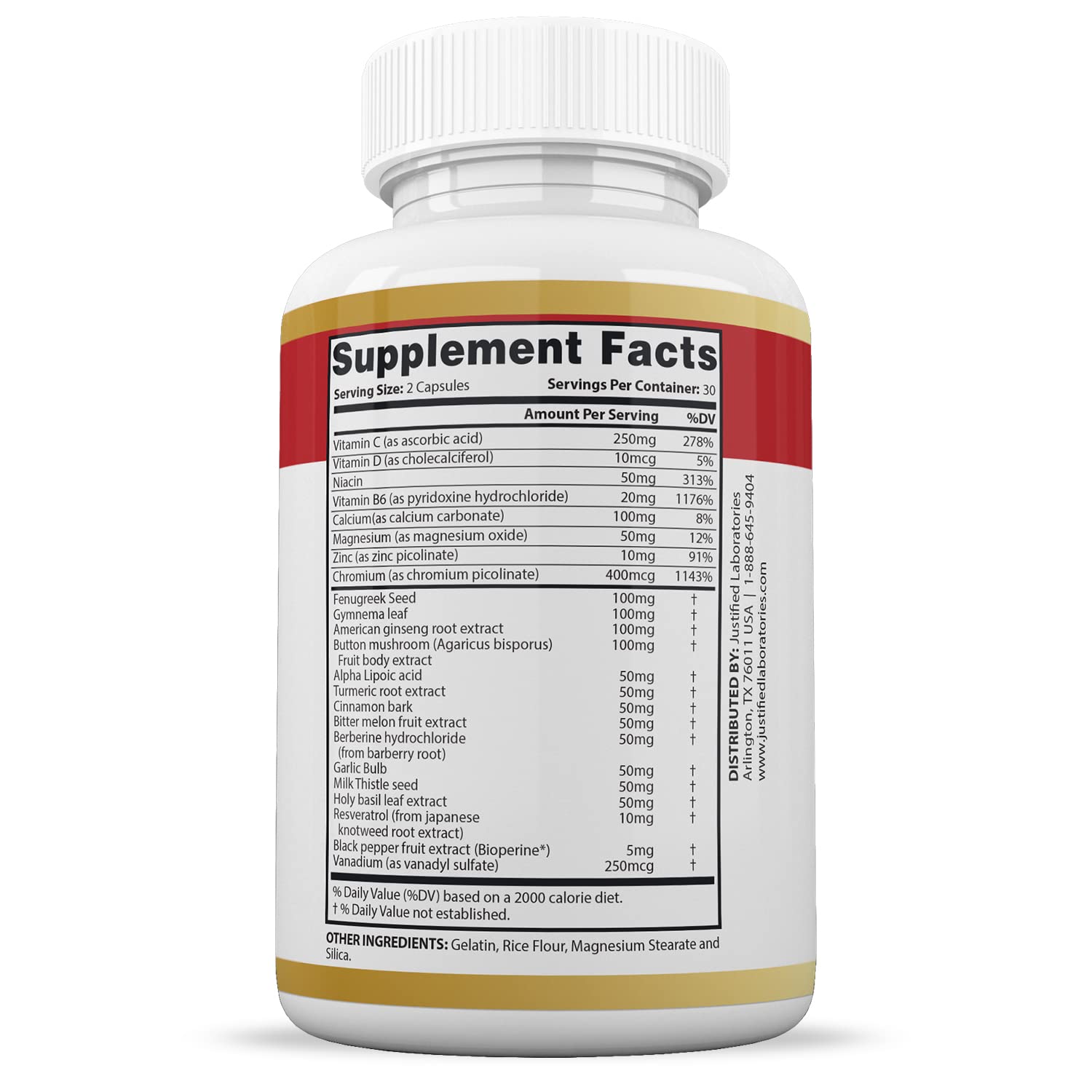 GMP-certified facility label for Blood Balance Max 1295MG