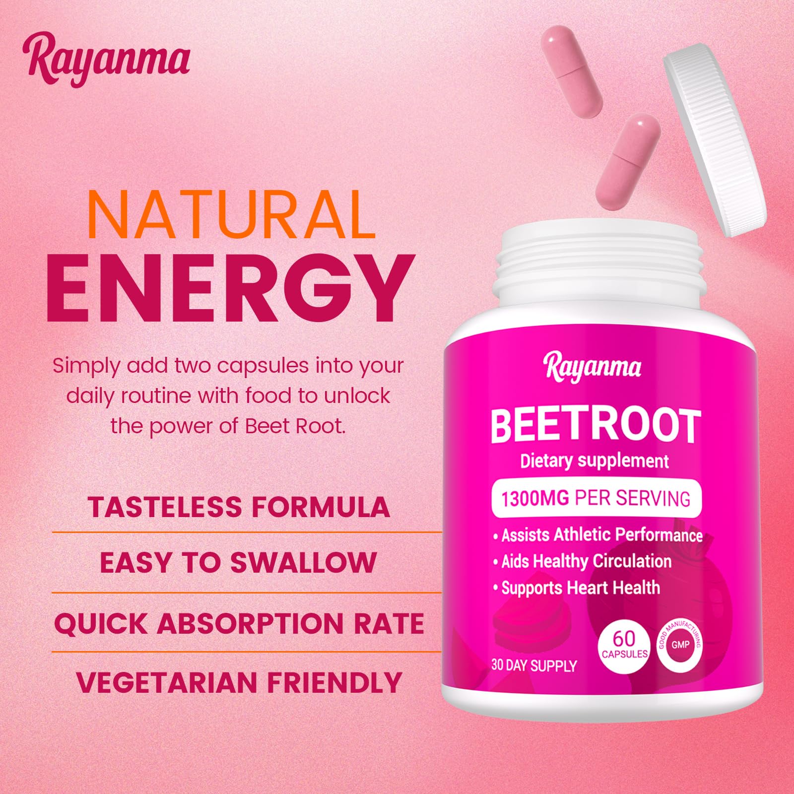 Healthy circulation and blood pressure concept with beetroot