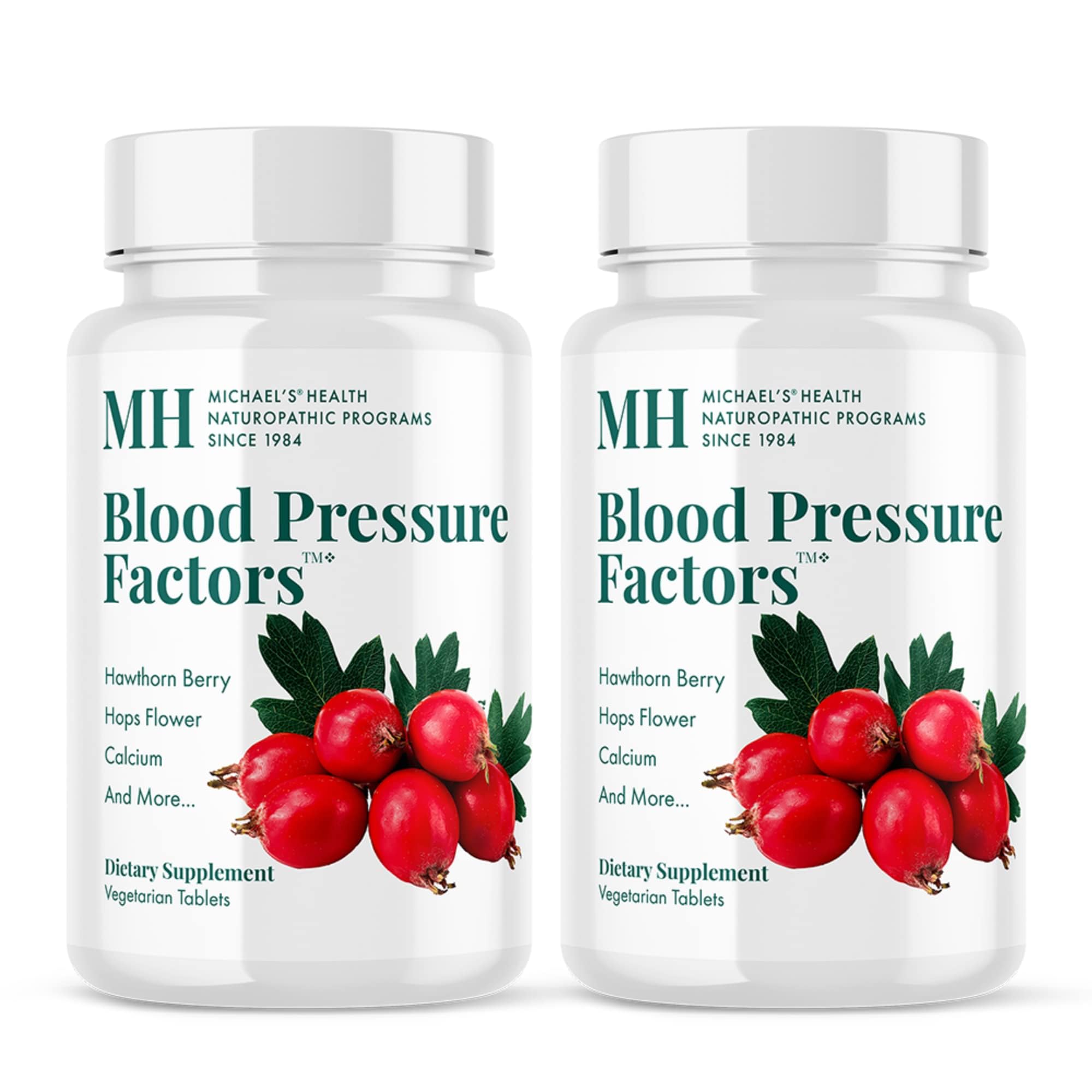 Blood Pressure Factors bottle and packaging from Michael's Health
