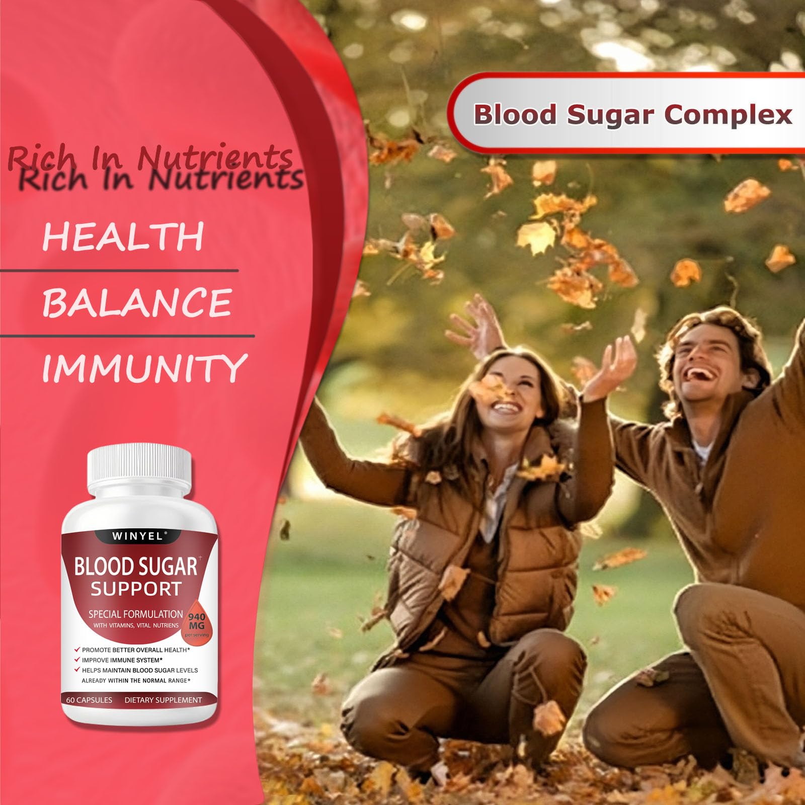 20 active ingredients in the Blood Sugar Complex formula