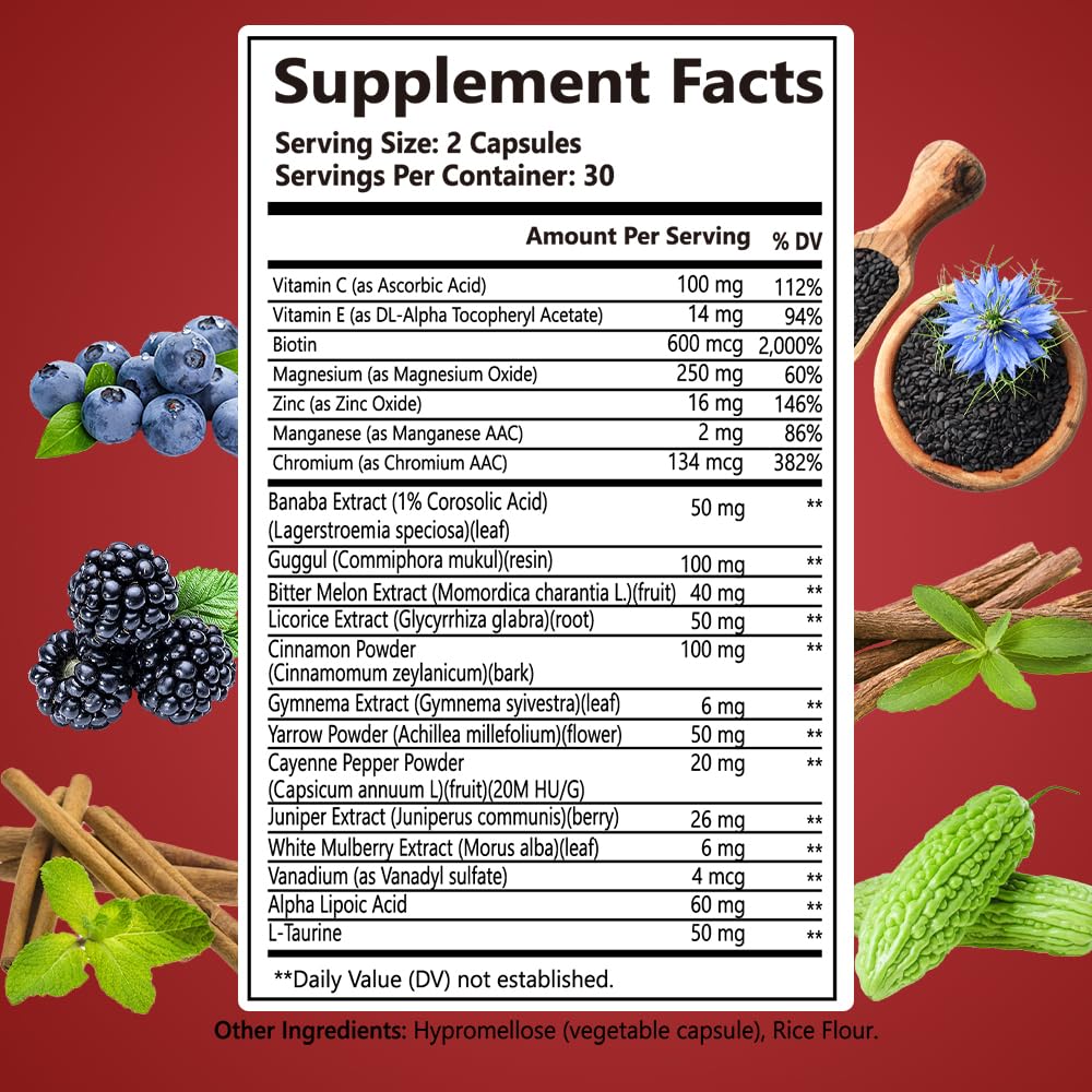 Blood Sugar Complex bottle front view