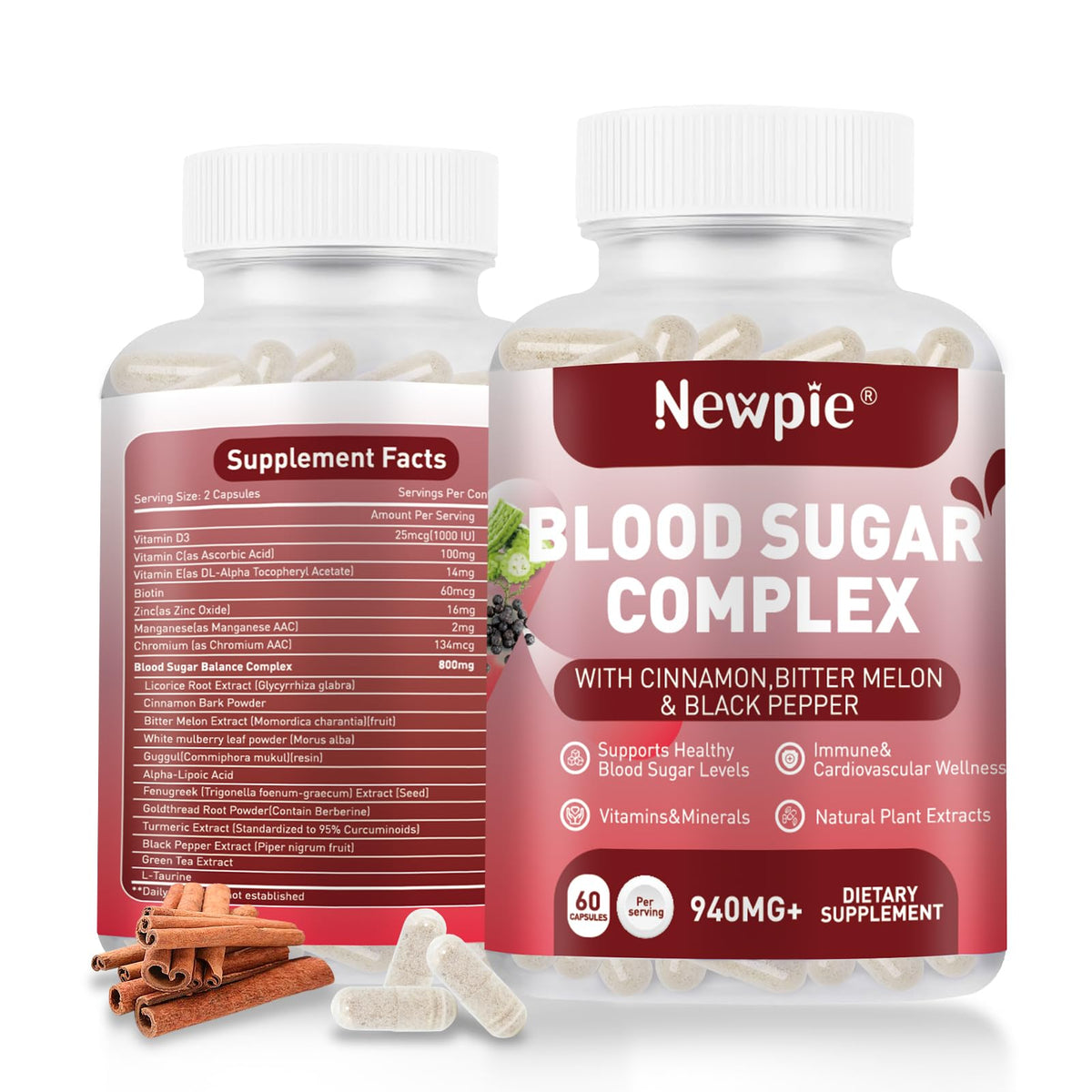 Blood Sugar Complex bottle and label