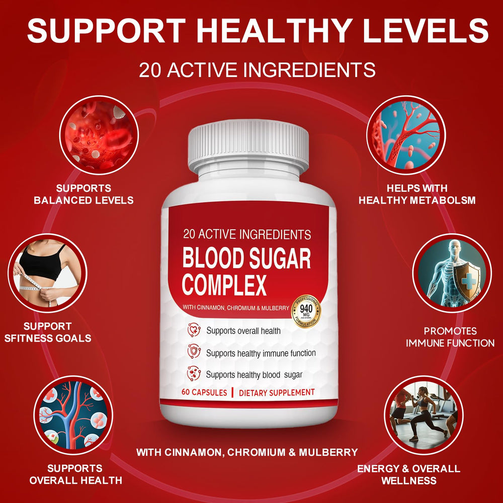 Close-up of Blood Sugar Complex Supplement label