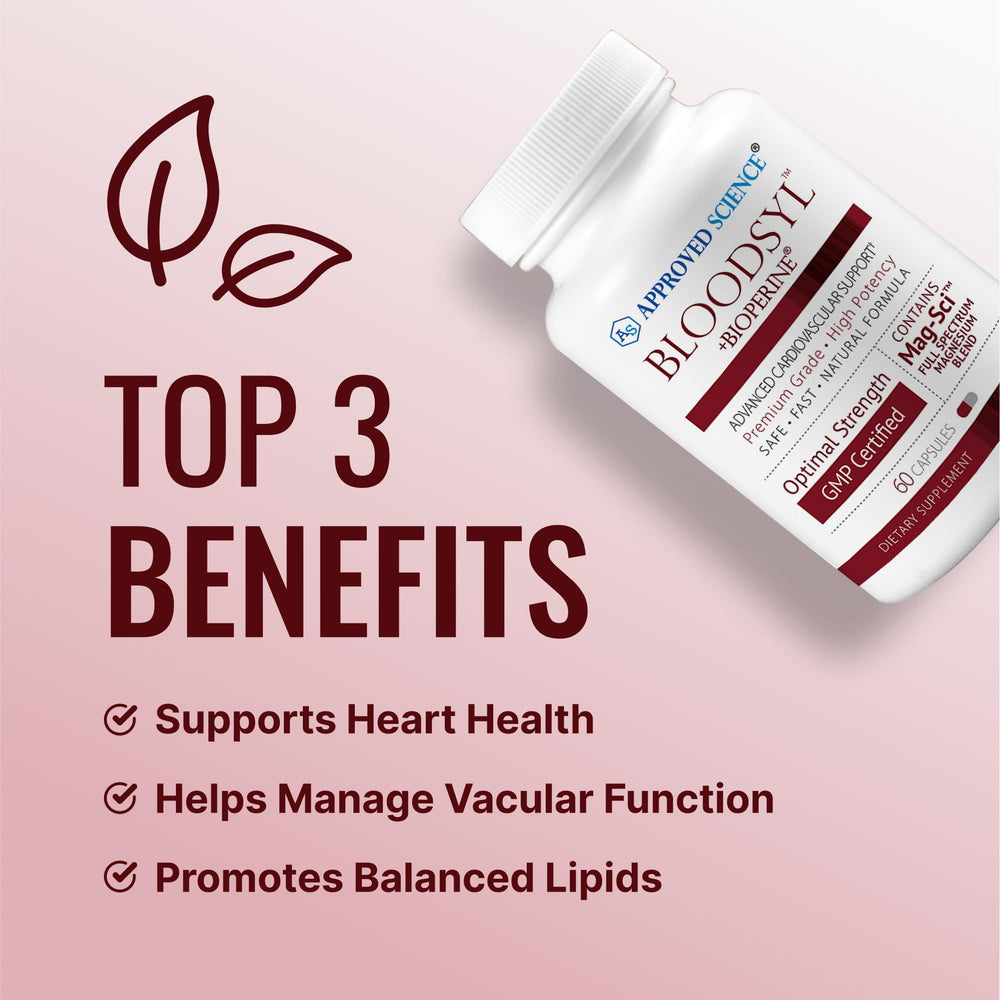Hawthorn berry, celery, Forskolin, garlic, and olive botanicals in Bloodsyl