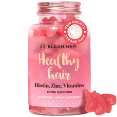 Bloom Hair Gummies bottle label front