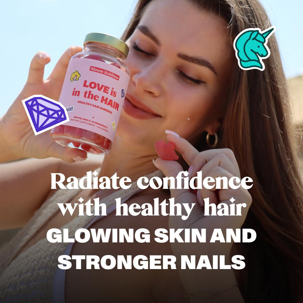 Nourish from within concept: hair, skin, nails