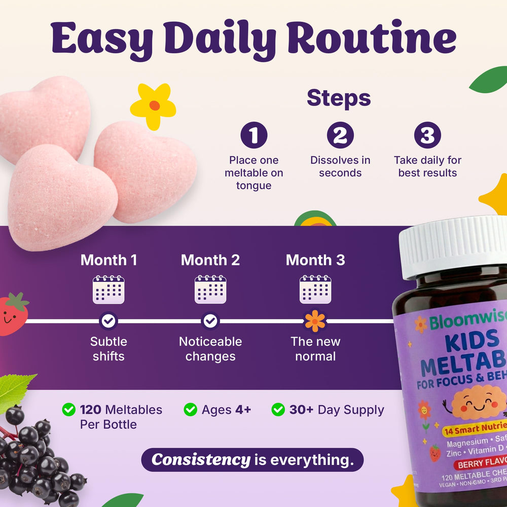 Parent and child morning routine with Bloomwise for streamlined daily supplement habit