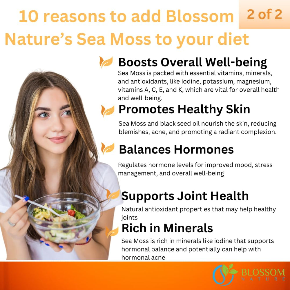 Packaging highlights vegan veggie capsules from Blossom Nature for clean plant-based wellness