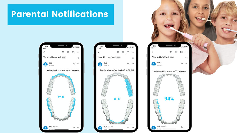 Live brushing tracking in Blu App