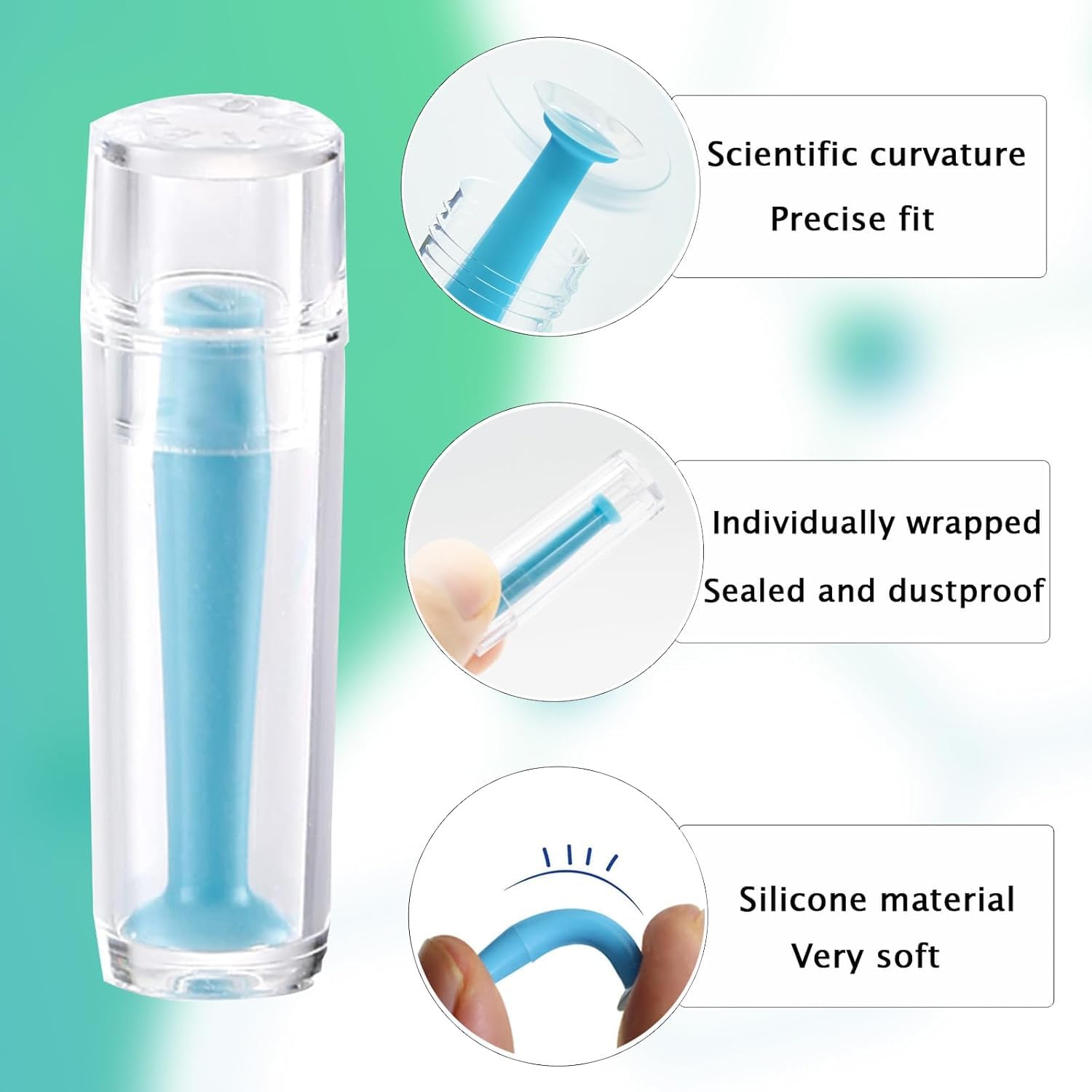 Close-up of silicone plunger suction cup