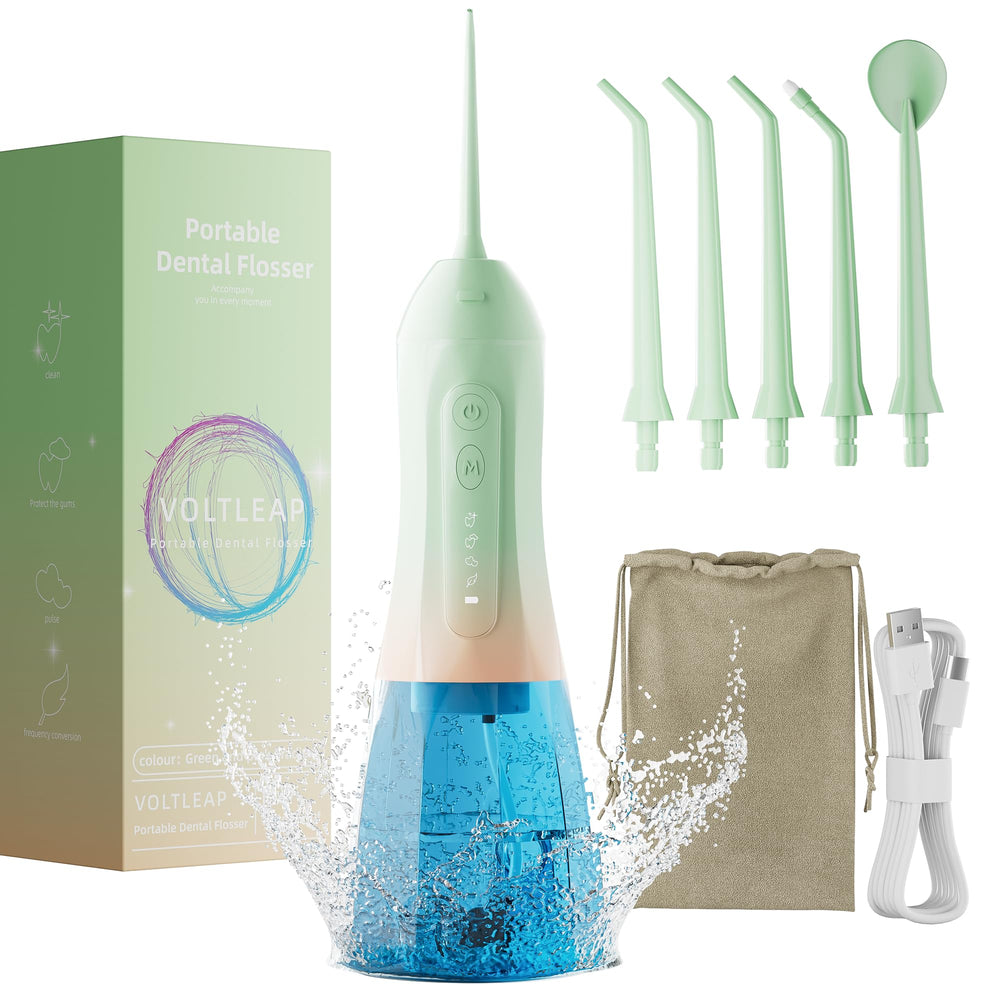 Blue and Green/Pink 2-Pack Water Flossers - front view