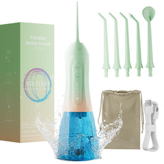 Blue and Green/Pink 2-Pack Water Flossers - front view