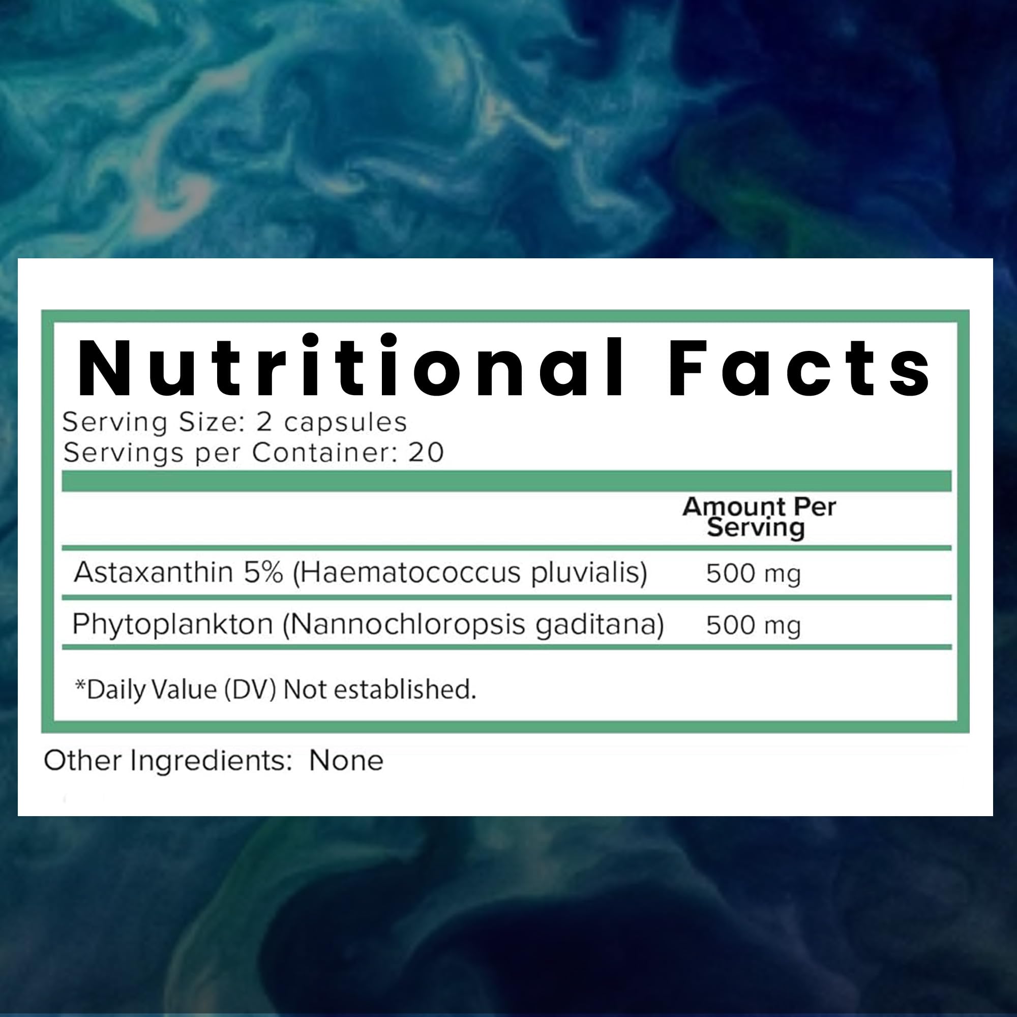 Nutrient-rich blue-green-red algae infographic highlighting key nutrients