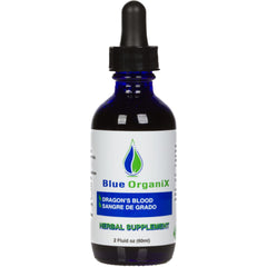 Blue Organix Dragon's Blood 2oz bottle front view