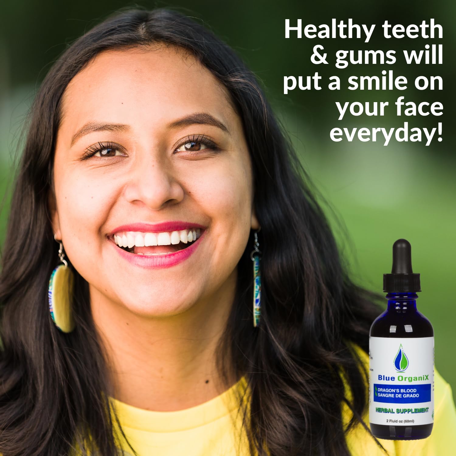 Dragon's Blood tincture drops 2oz in clear glass bottle