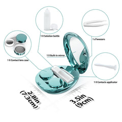Leak-proof lens storage case with compact design