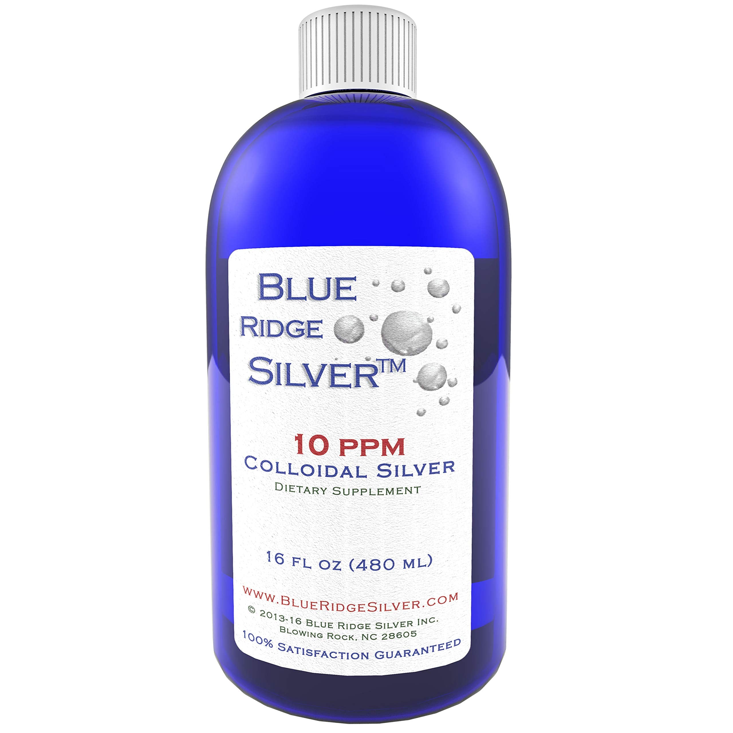 Blue Ridge Silver 10 ppm 16 oz colloidal silver bottle