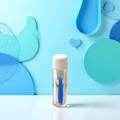 Suction tip securely grips soft contact lenses