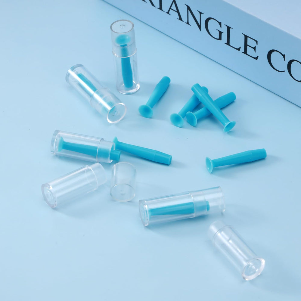 Blue silicone plungers and applicators