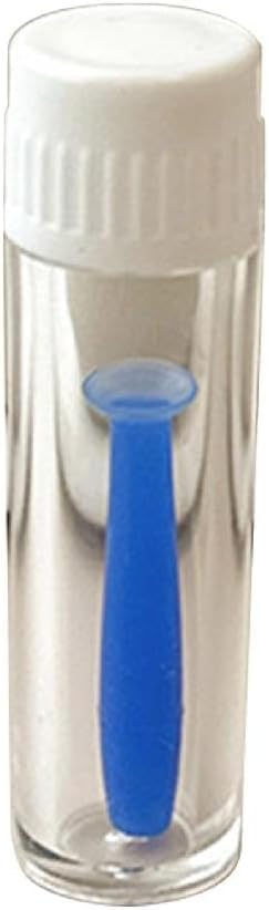 Blue soft silicone contact lens insertion tool - top view