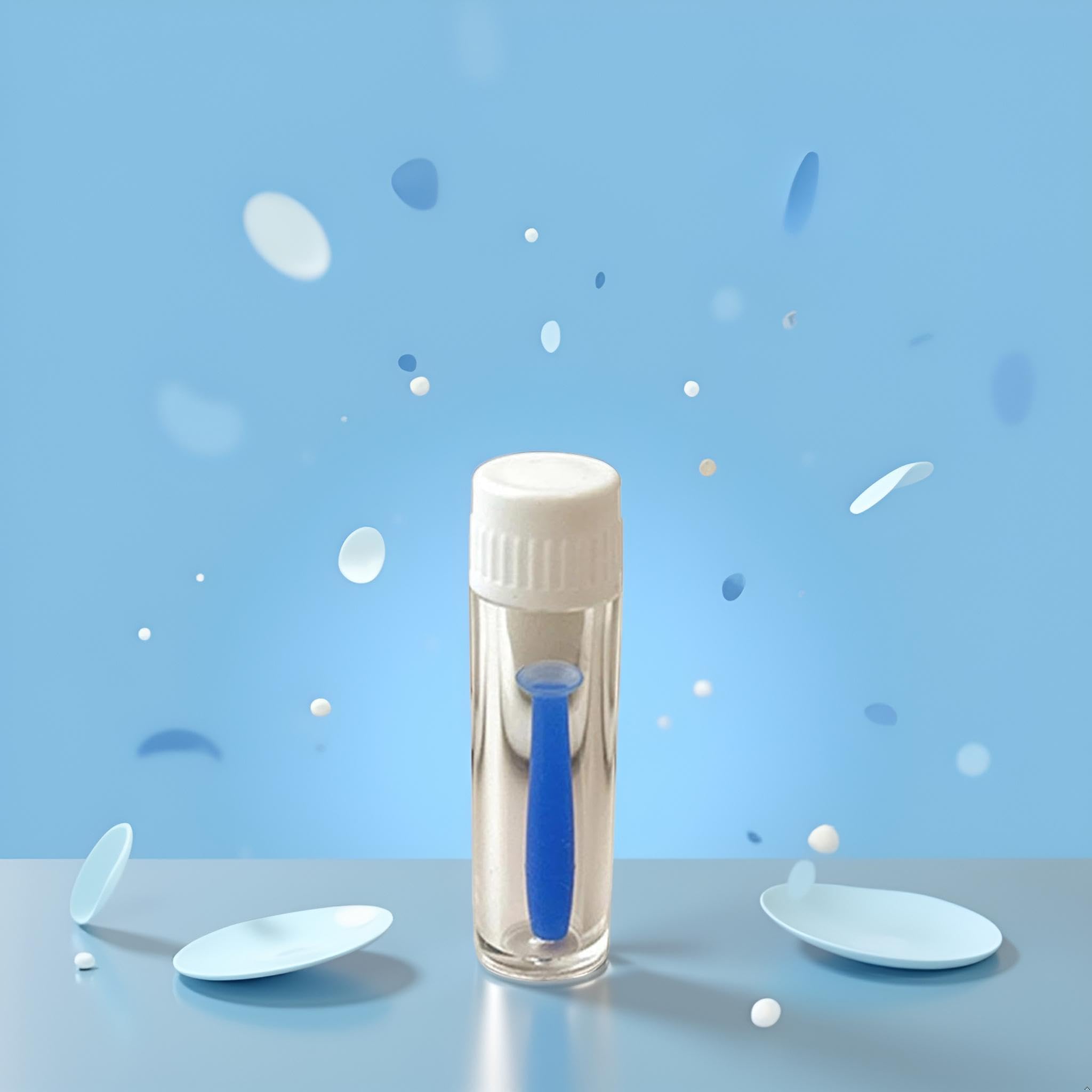 Plunger tip grips a contact lens securely