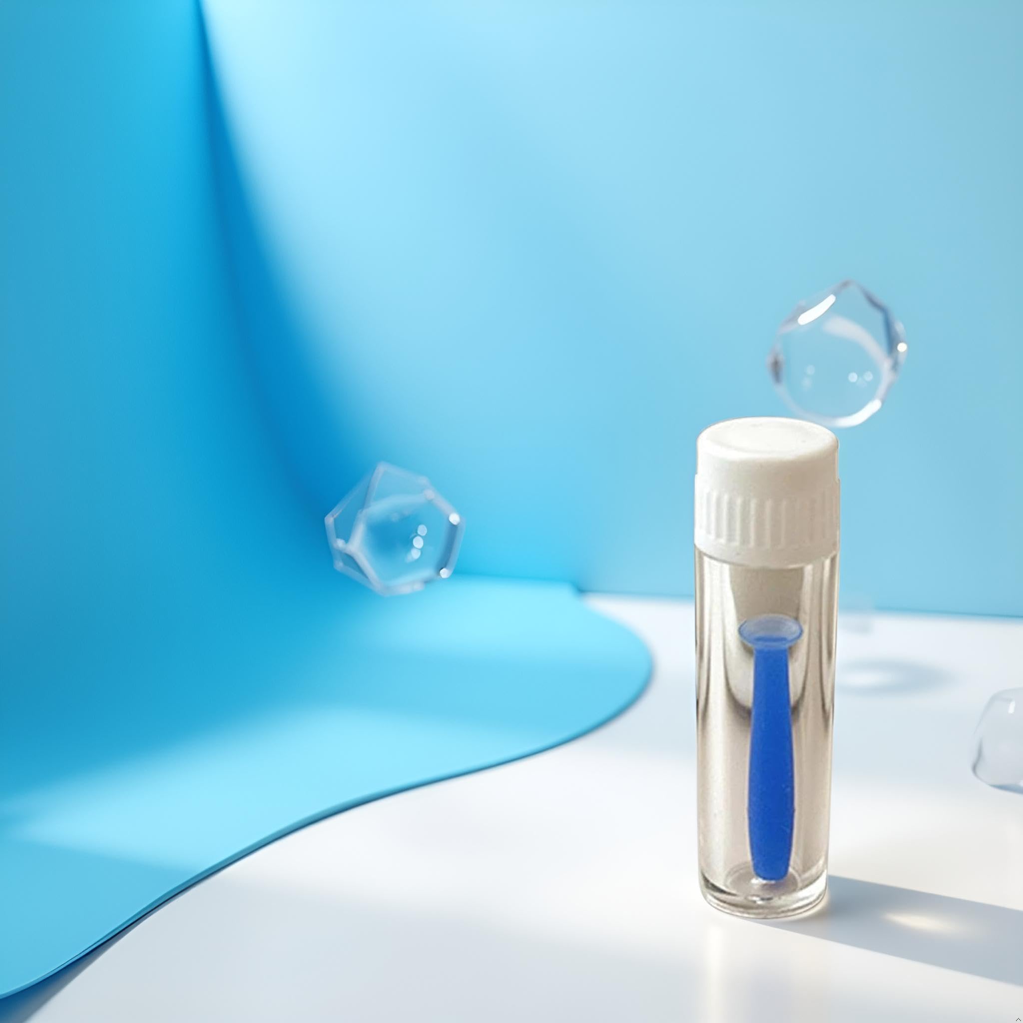 Close-up of the tool's blue silicone material