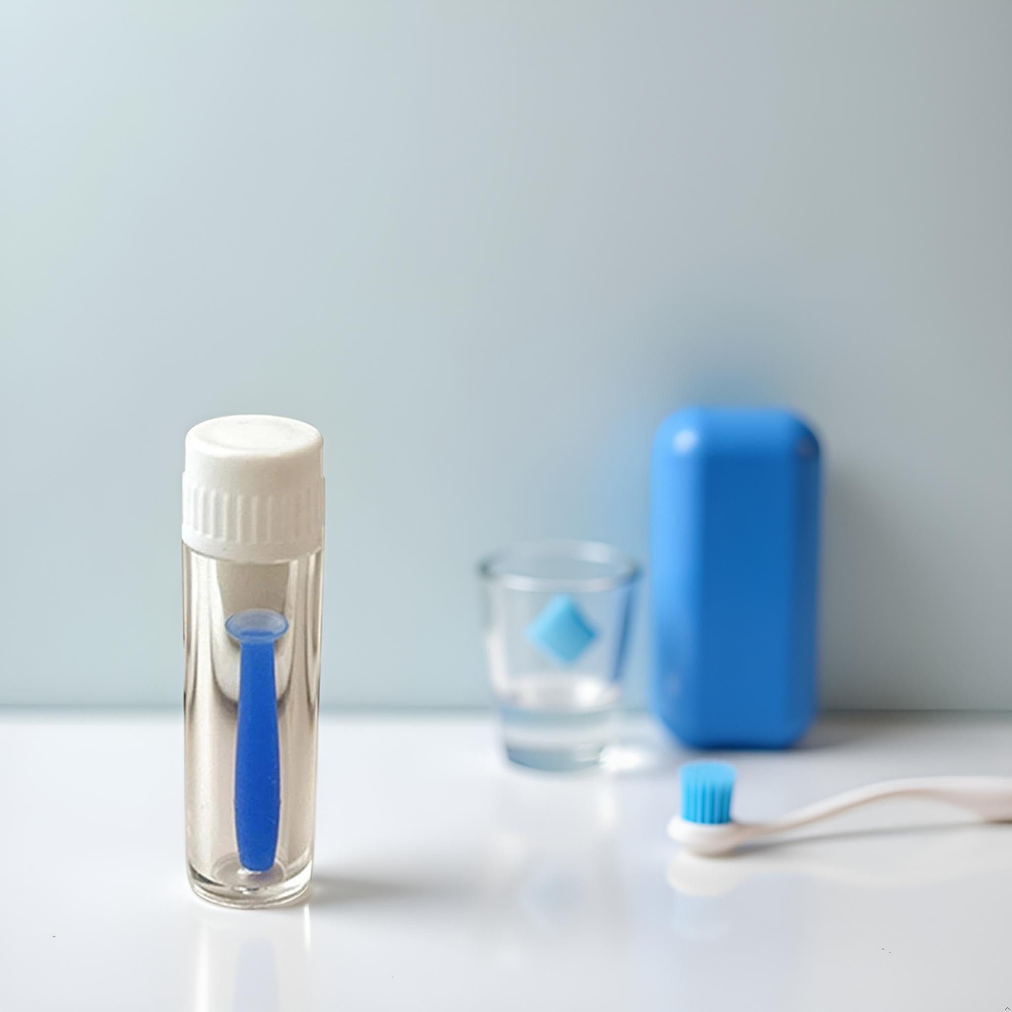 Durable blue silicone construction close-up