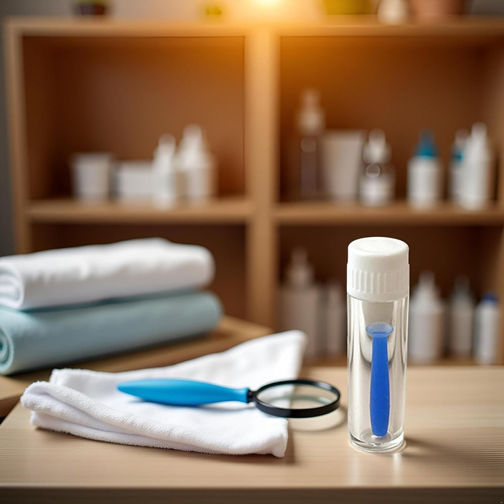 Soft medical-grade silicone material for gentle lens care