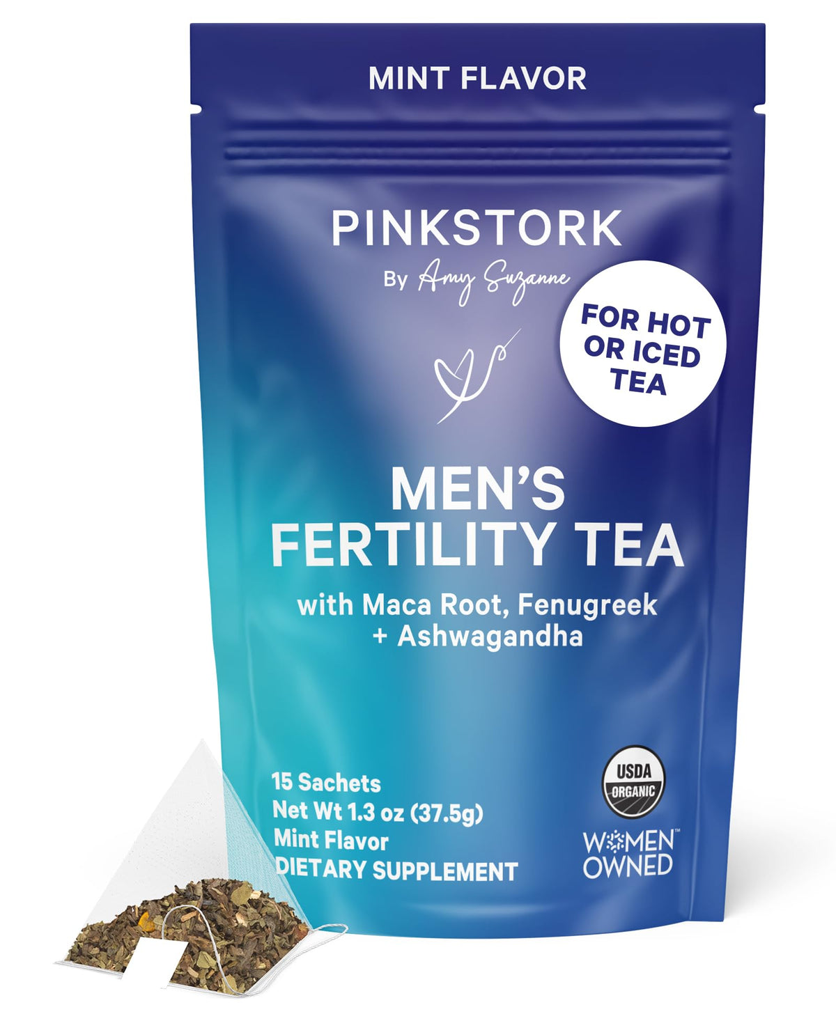 Blue Stork Men's Fertility Tea box front