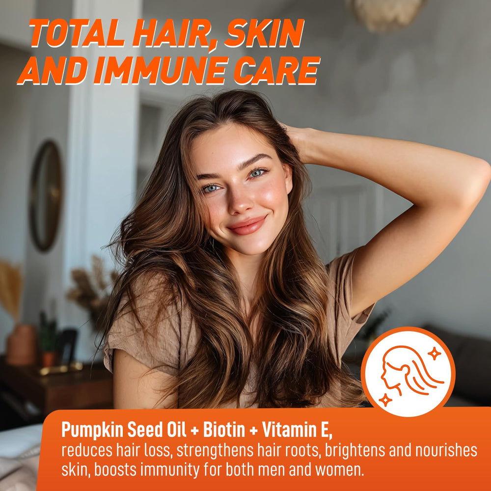 Blueberry-flavored pumpkin seed oil gummies