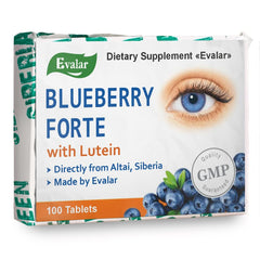 Blueberry Forte by Evalar bottle – front view