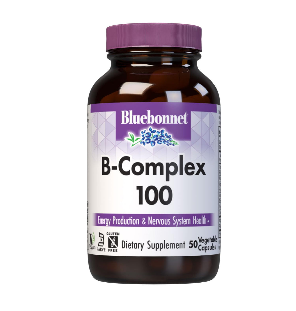 Bluebonnet B Complex 100 vegetable capsules main image