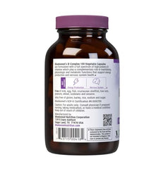 Close up of Bluebonnet B Complex bottle and capsules