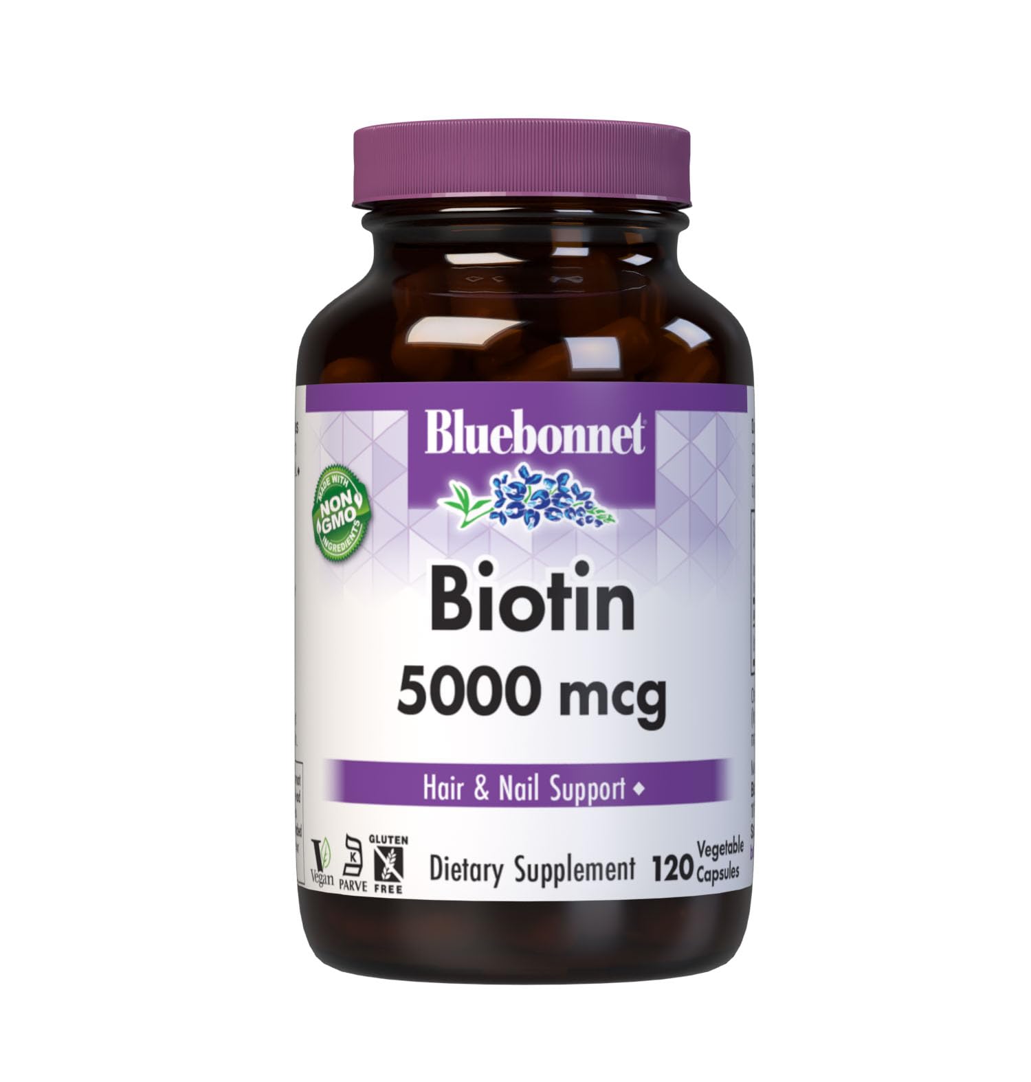 Bluebonnet Biotin 5000 mcg bottle front