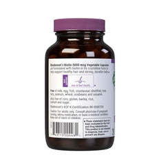 Bluebonnet Biotin 5000 mcg capsules