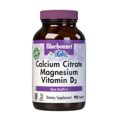 Bluebonnet Calcium Citrate Magnesium Vitamin D3 Caplets bottle front